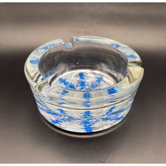 Vintage Camel Ashtray Signature Blends Mellow Heavy Glass Ash Tray - Picture 4 of 8